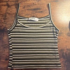 Vintage 90's A. Byer Striped Crop Top